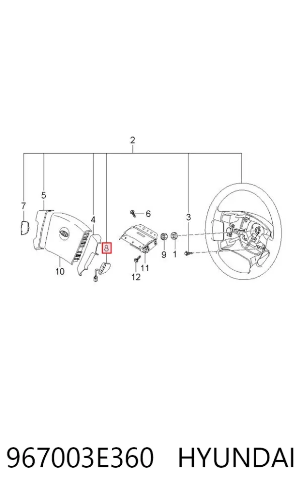  967003E360 Hyundai/Kia