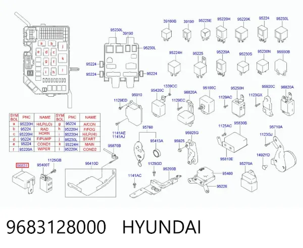 9683128000 Hyundai/Kia