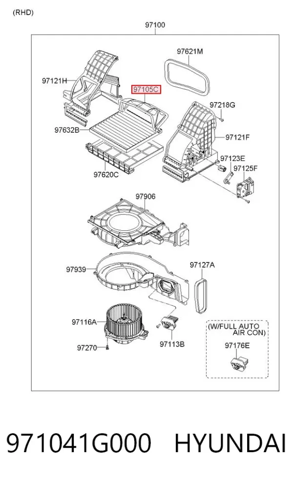  971041G000 Hyundai/Kia