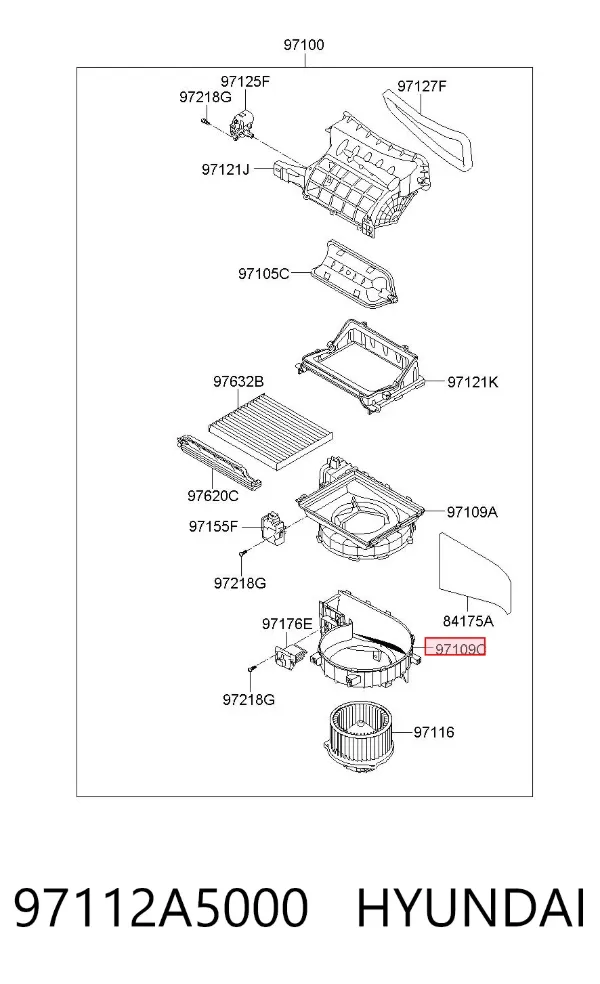  97112A5000 Hyundai/Kia