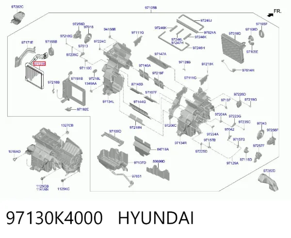 Radiador calefacción Hyundai KONA OS