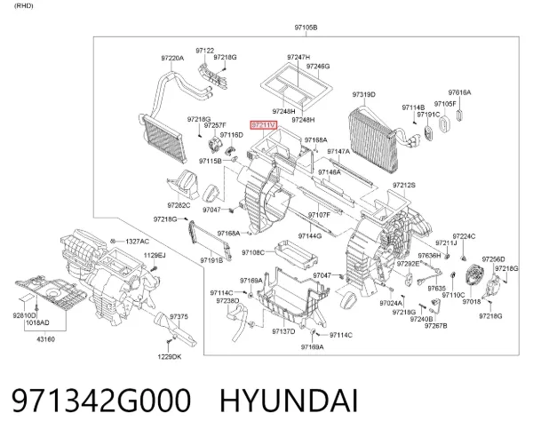  971342G000 Hyundai/Kia