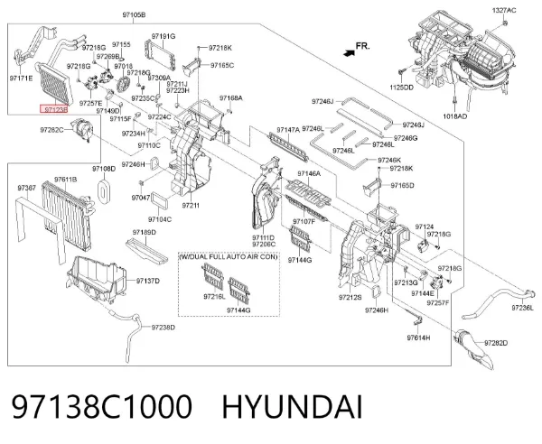 Radiador calefacción Hyundai Sonata VII