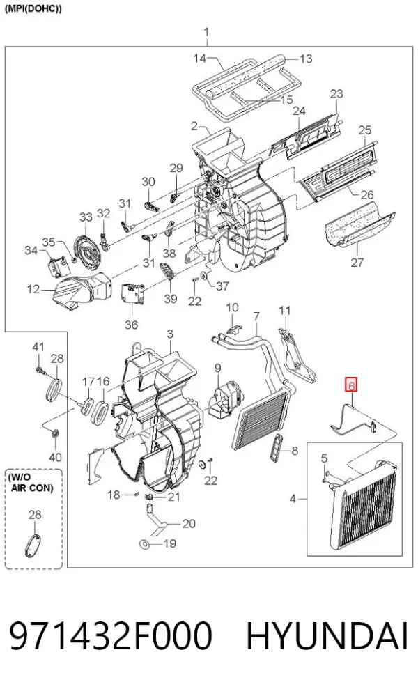  971432F000 Hyundai/Kia