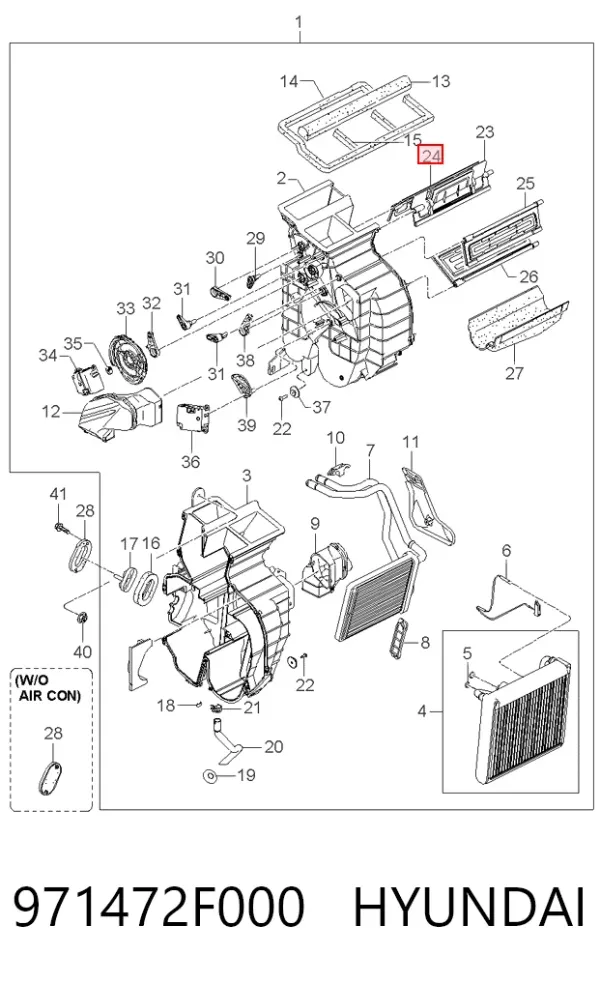  971472F000 Hyundai/Kia