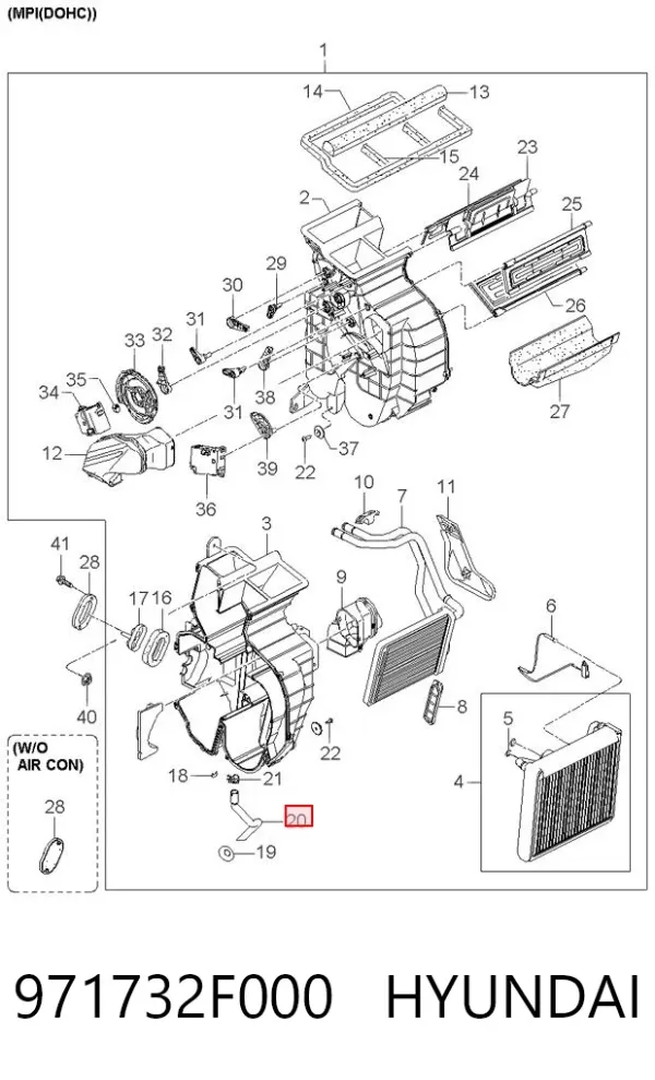  971732F000 Hyundai/Kia