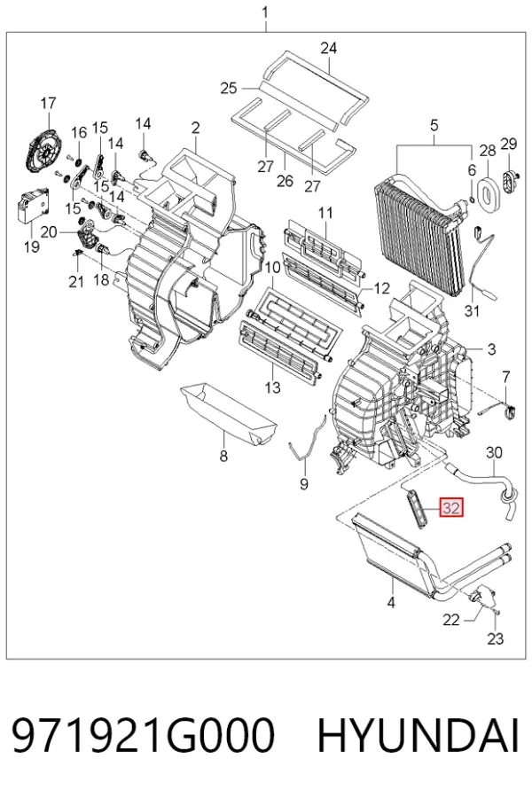  971921G000 Hyundai/Kia