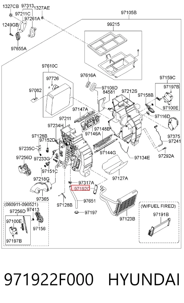  971922F000 Hyundai/Kia