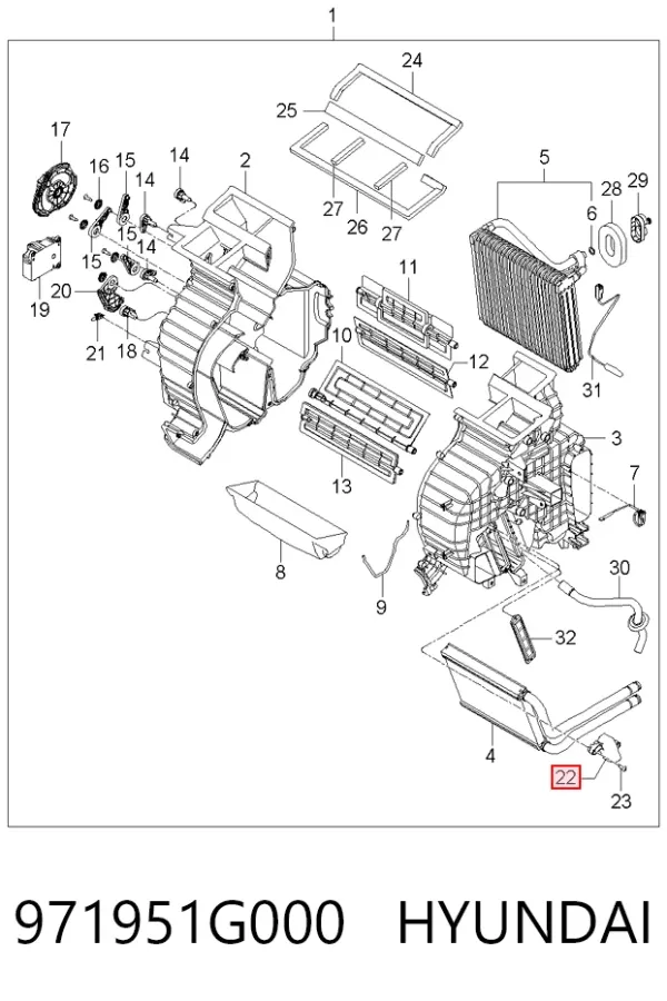  971951G000 Hyundai/Kia