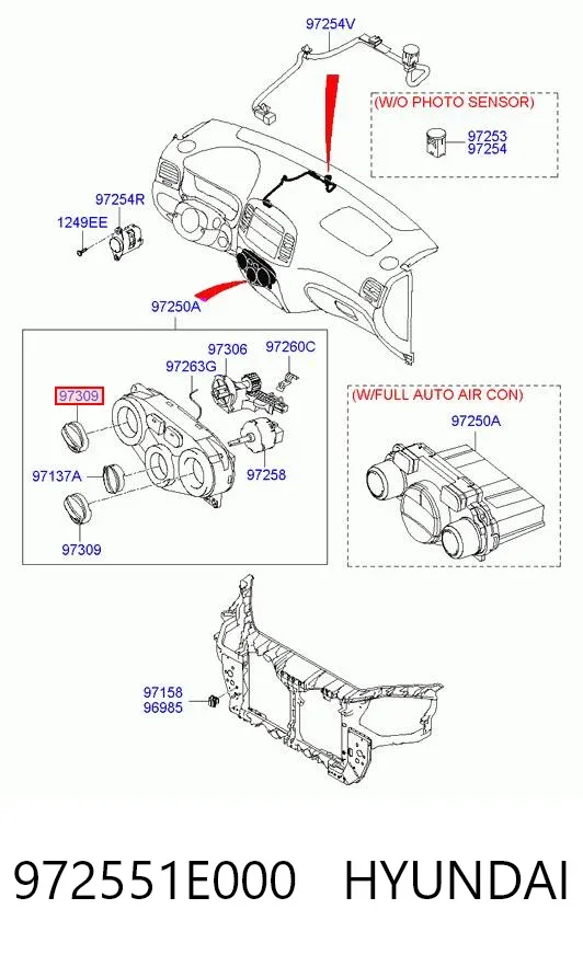 Unidad de control aire acondicionado Hyundai Accent III