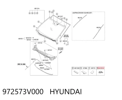 Interruptor de luces HYUNDAI 972573V000
