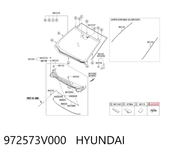 Interruptor de luces 972573V000 Hyundai/Kia