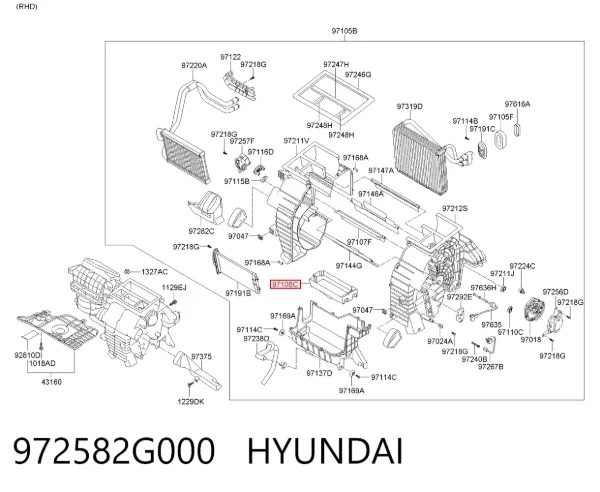  972582G000 Hyundai/Kia
