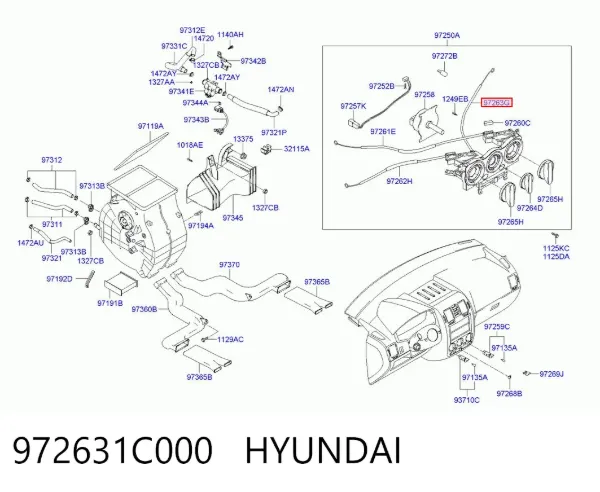 972631C000 Hyundai/Kia