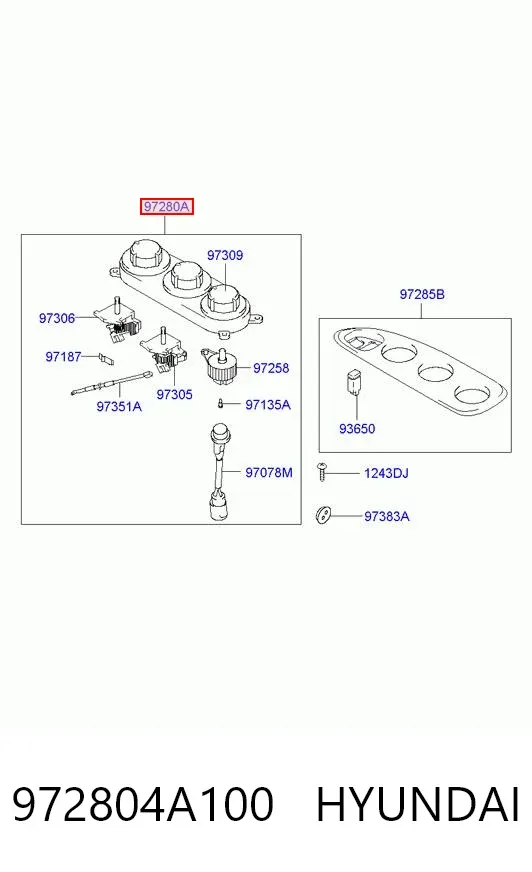  972804A100 Hyundai/Kia