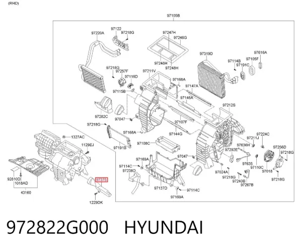  972822G000 Hyundai/Kia