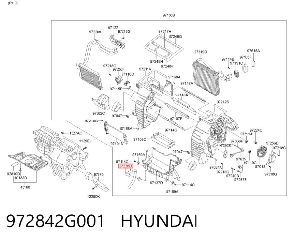  972842G001 Hyundai/Kia