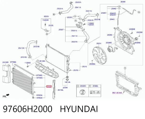 Condensador aire acondicionado Hyundai Accent V
