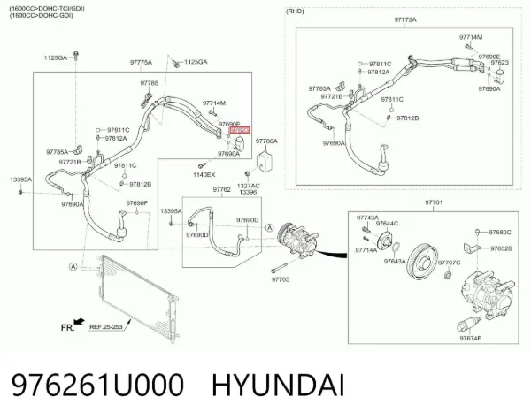  976261U000 Hyundai/Kia