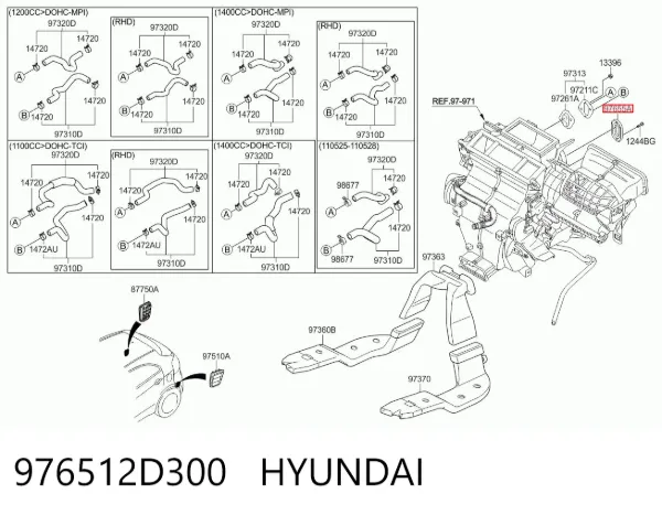  976512D300 Hyundai/Kia