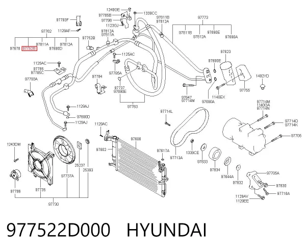 Sensor de presion de aire acondicionado Hyundai Sonata IV