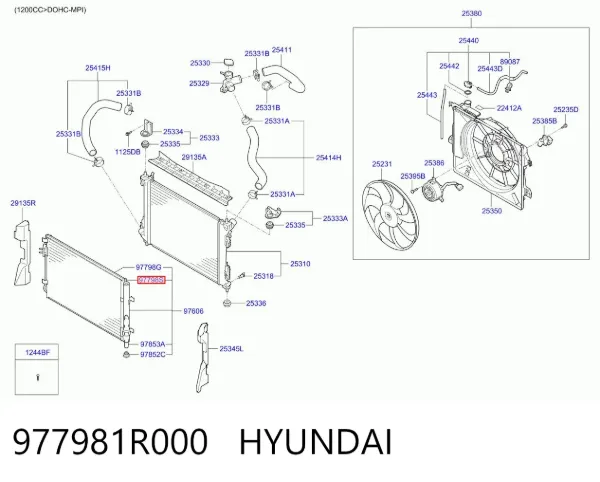  977981R000 Hyundai/Kia