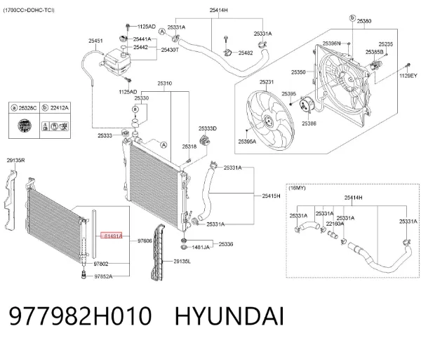  977982H010 Hyundai/Kia