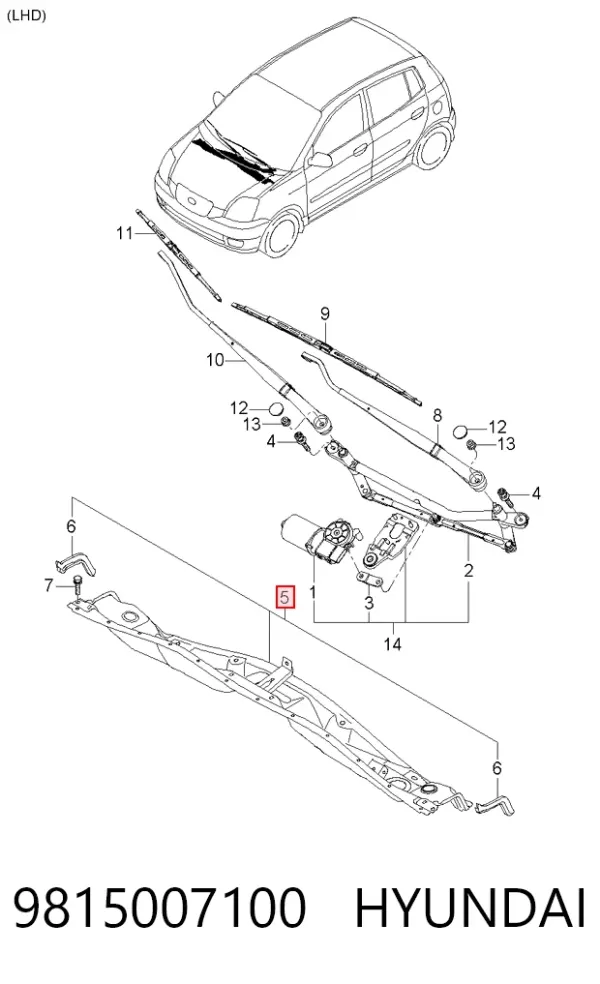  9815007100 Hyundai/Kia