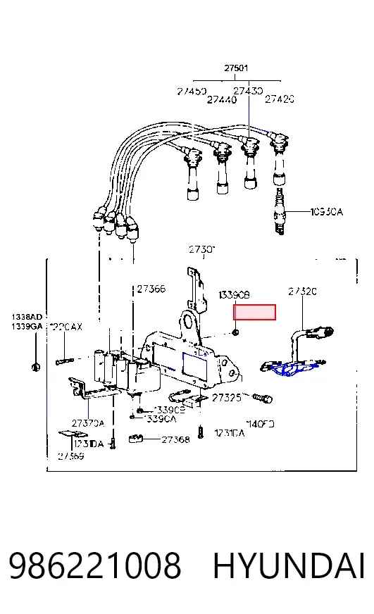 Bobina 986221008 Hyundai/Kia