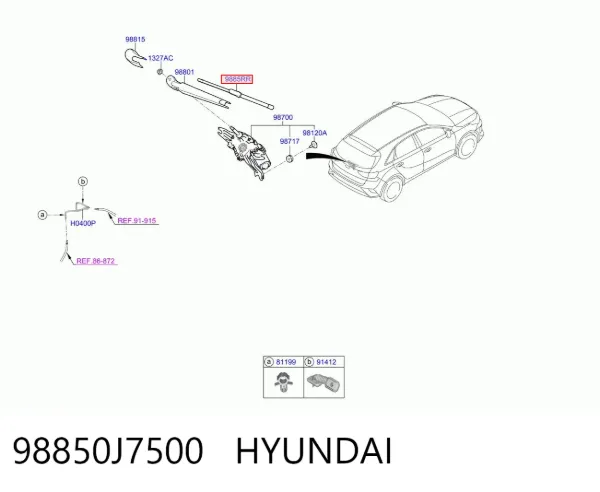  98850J7500 Hyundai/Kia