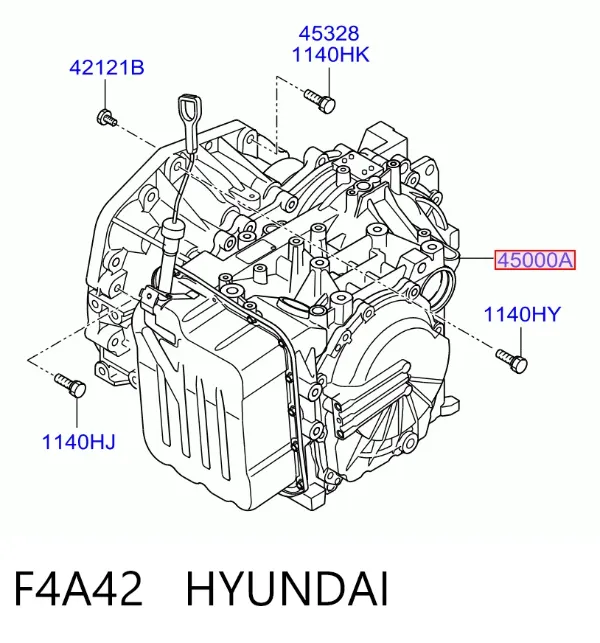 Caja de cambios automática F4A42 Hyundai/Kia