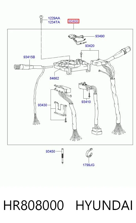 Conmutador columna dirección Hyundai Galloper JK