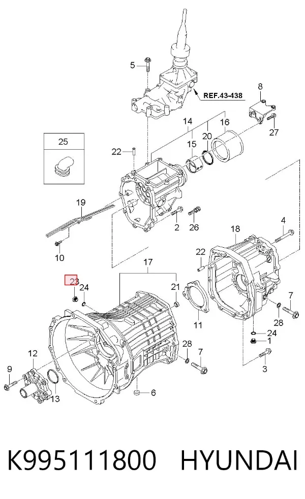  K995111800 Hyundai/Kia