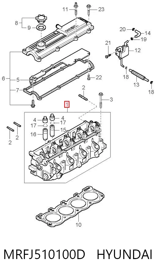 Culata MRFJ510100D Hyundai/Kia