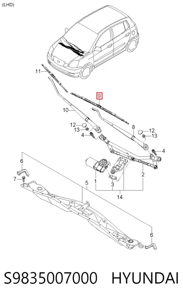  S9835007000 Hyundai/Kia