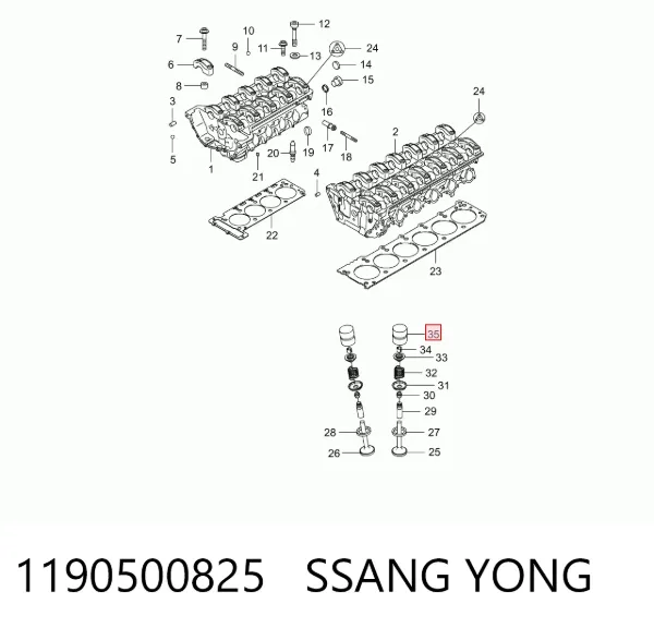 Taqués hidráulicos 1190500825 Ssang Yong