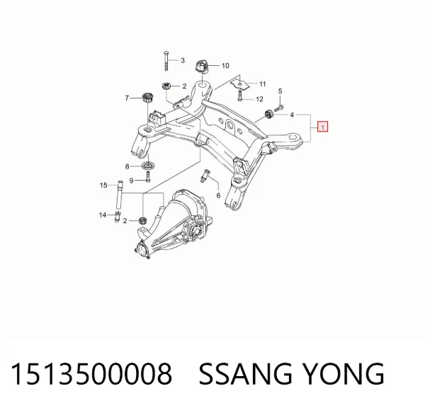 Puente trasero SsangYong Rodius 