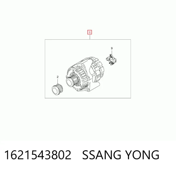 Alternador 1621543802 Ssang Yong