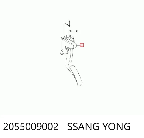 Pedal del acelerador 2055009002 Ssang Yong