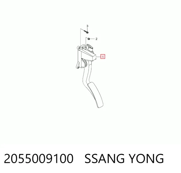 Pedal del acelerador 2055009100 Ssang Yong