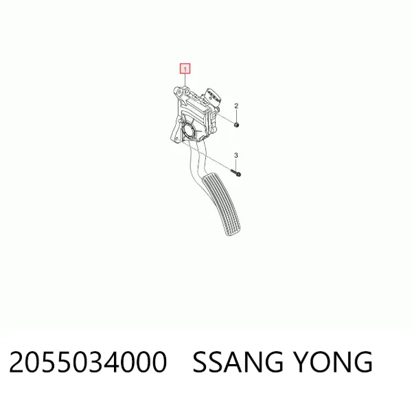 Pedal del acelerador 2055034000 Ssang Yong