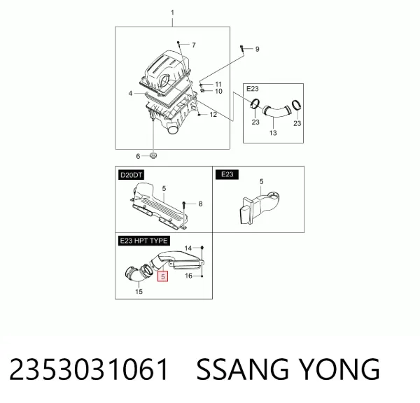  2353031061 Ssang Yong