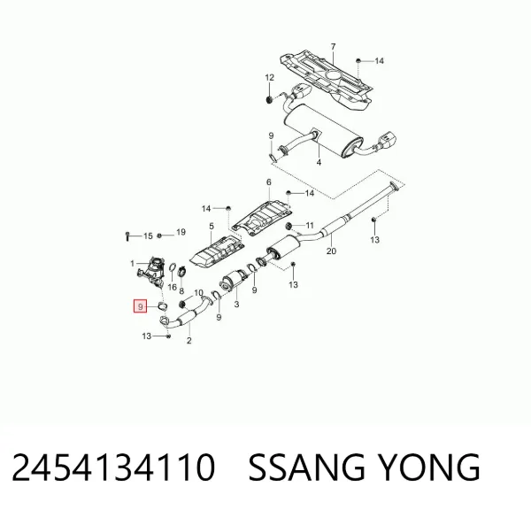Junta de escape SsangYong Korando C
