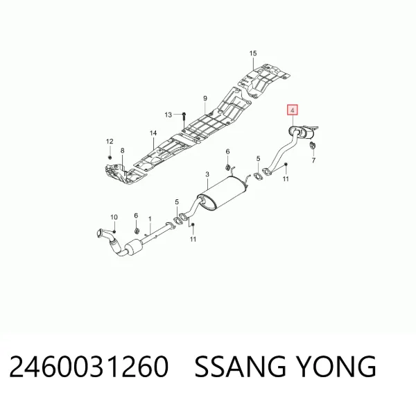 Silenciador trasero SsangYong Actyon CJ