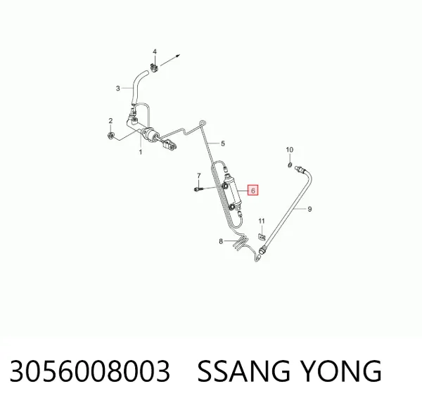 Bombin de embrague 3056008003 Ssang Yong