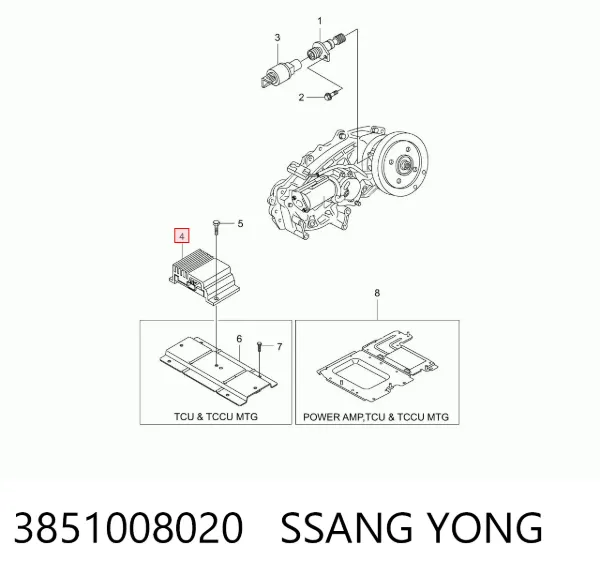ECU 3851008020 Ssang Yong