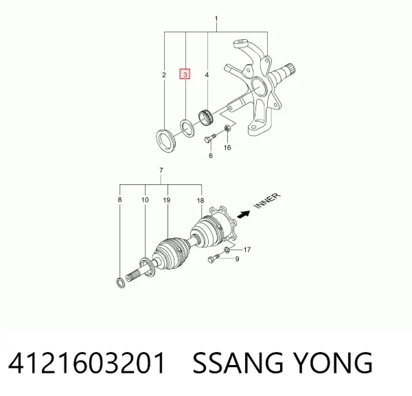  4121603201 Ssang Yong