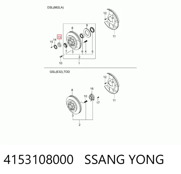  4153108000 Ssang Yong
