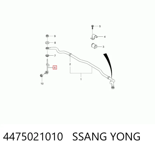 Bieleta estabilizadora delantera 4475021010 Ssang Yong