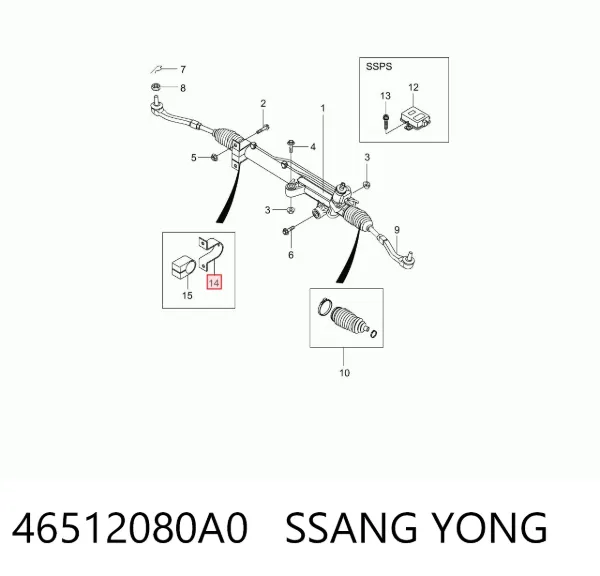  46512080A0 Ssang Yong